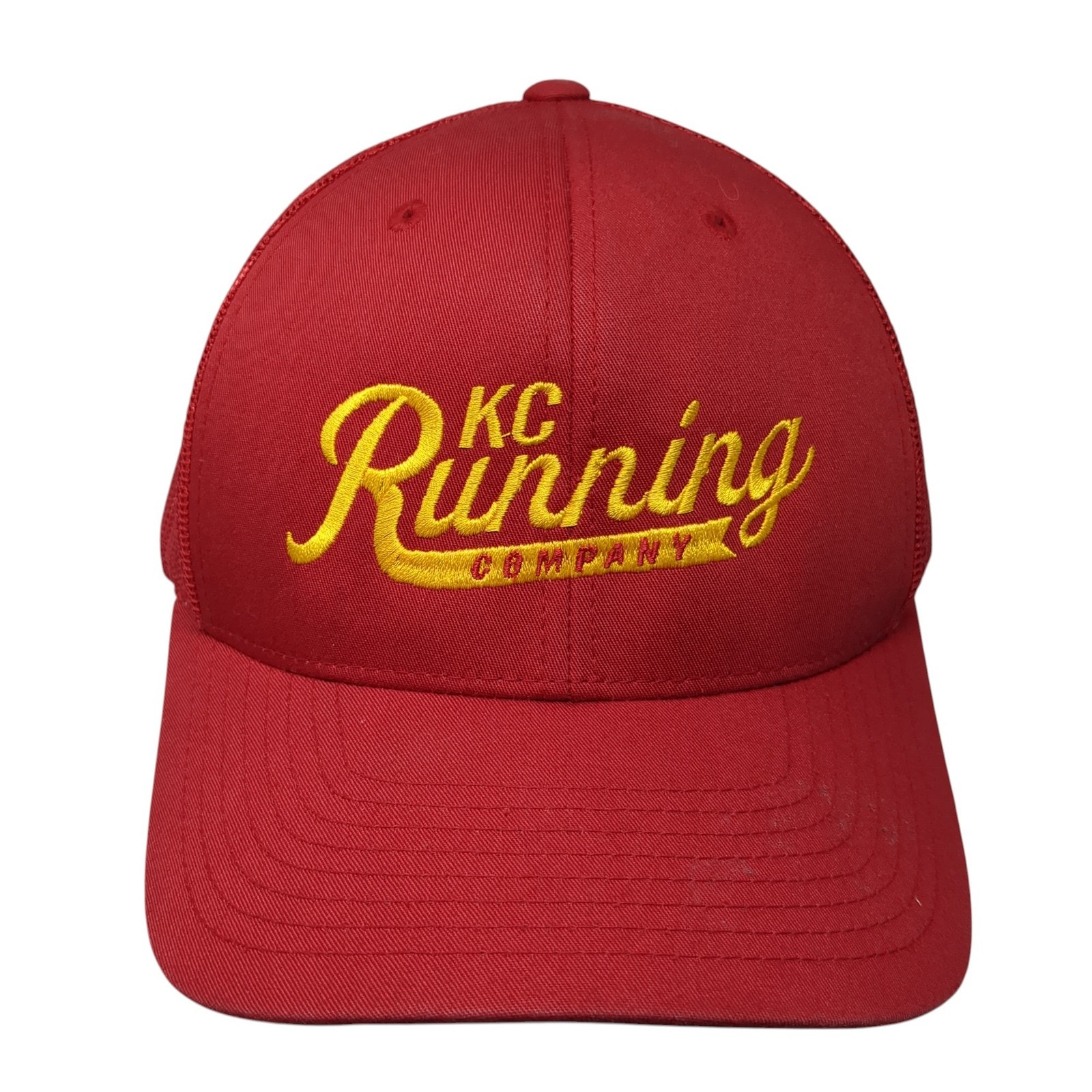 Kc Running Company Snapback Trucker Hat Red One Size The Classics Yupoong
